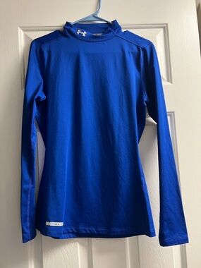 Under Armour Bright Blue Performance Long Sleeve Compression Shirt